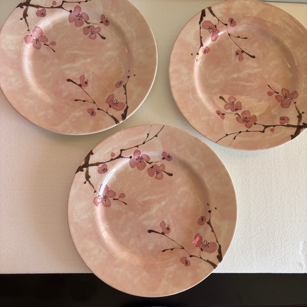 3 Pc Royal Stafford Floral Sakura Dinner Plate, 11”